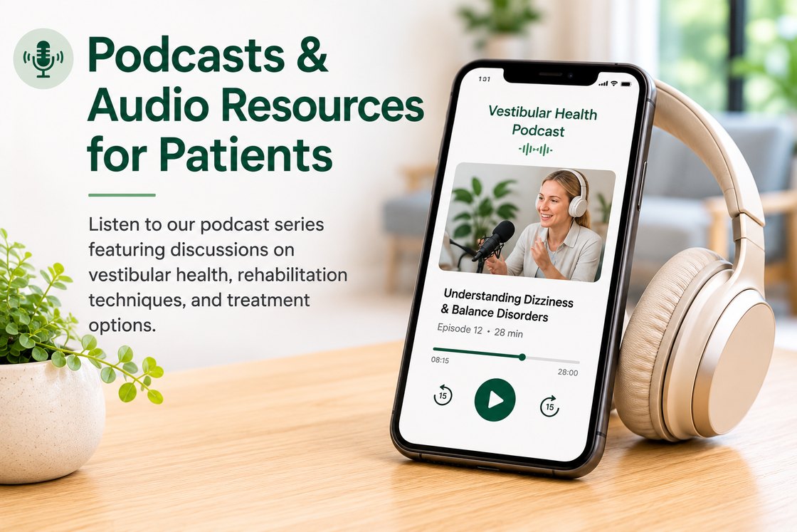 Podcasts and audio resources — the Vestibular Health Podcast for patients